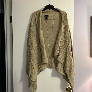 Tan/Beige open sweater size M/L